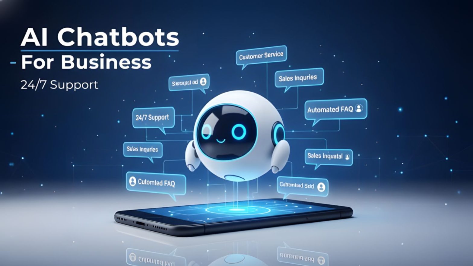 Chatbot AI chăm sóc khách hàng tự động 24/7 giúp doanh nghiệp nâng cao trải nghiệm khách hàng.